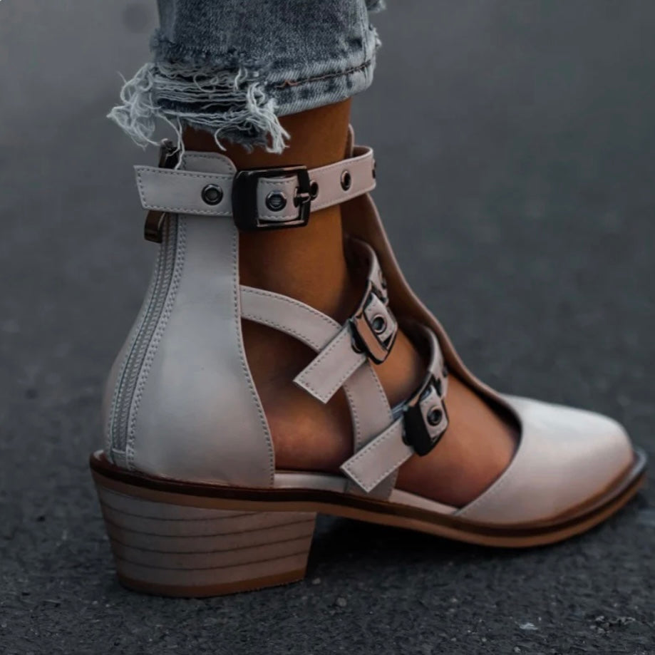 Dusty caged sandals