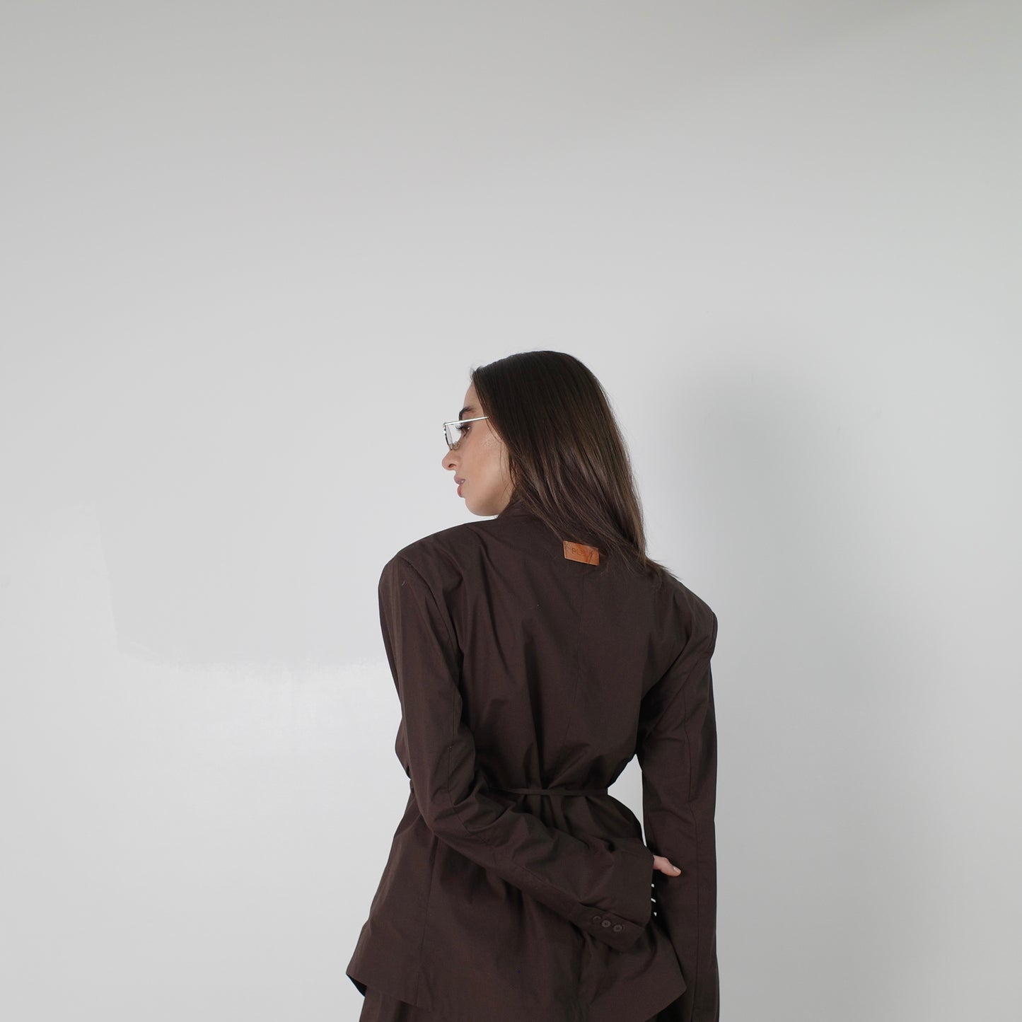 Espresso Shirt-Blazer Set