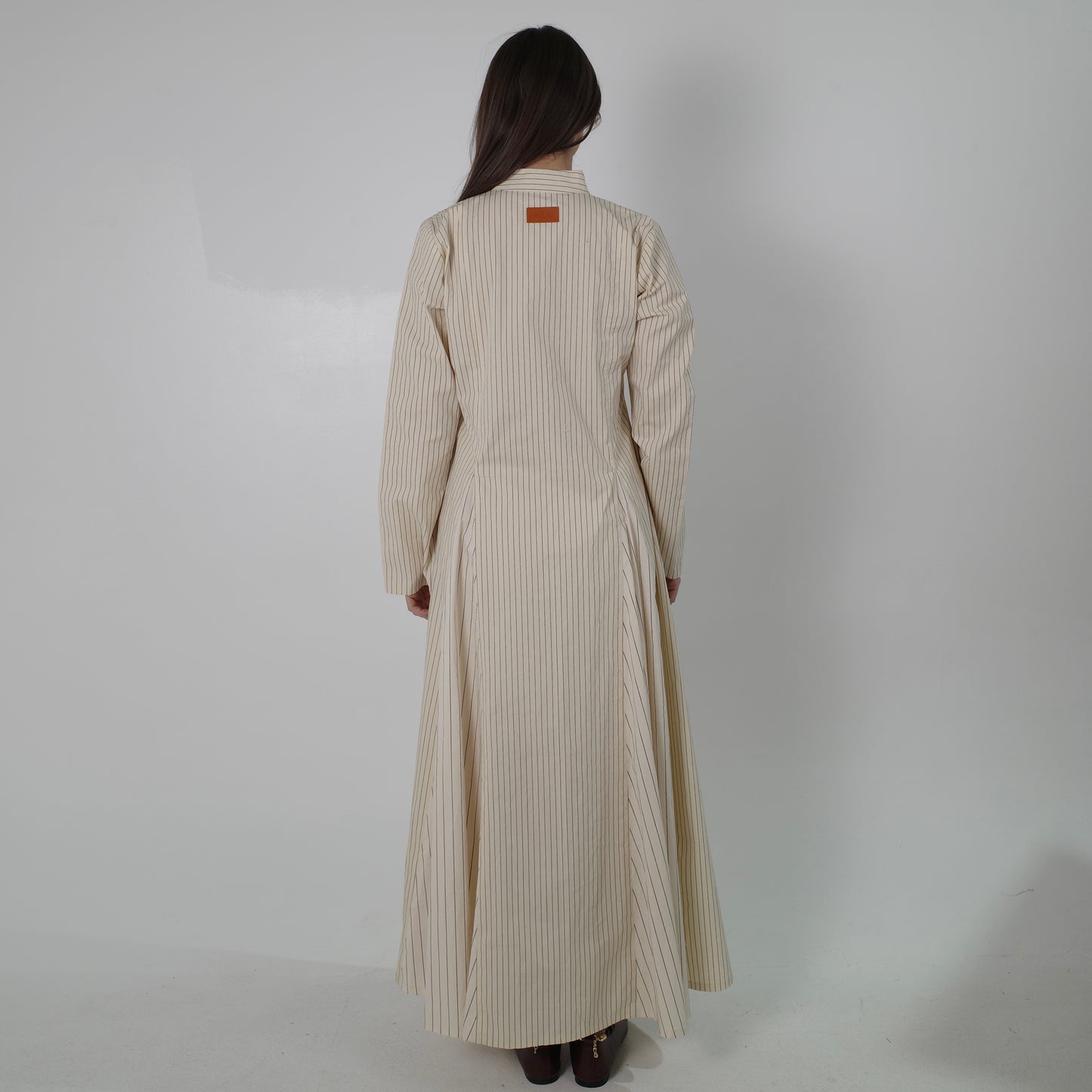 Dual-Stripe Paneled Dress